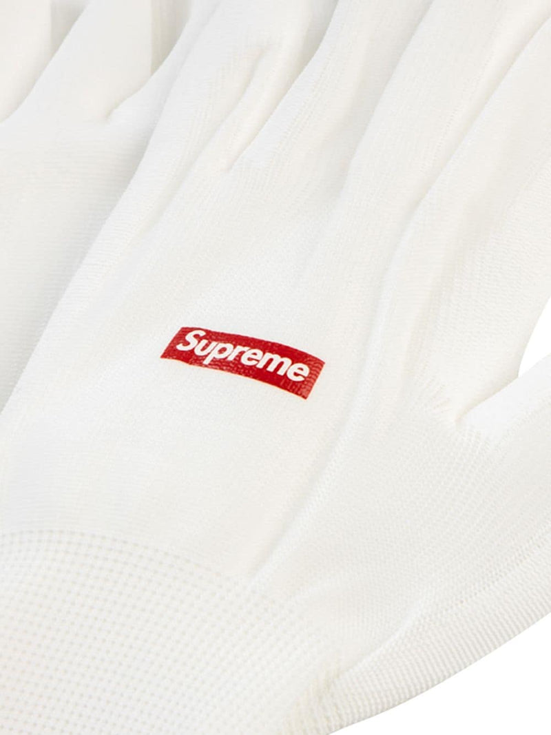 Supreme Rubberized Gloves FW20 (White/Red)